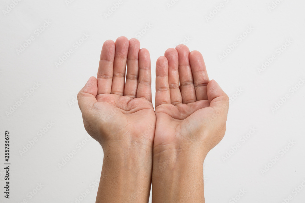 the lady opened her hands. the lady opened her hands.