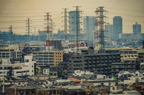 Wallpaper Mural 大倉山梅園から見える川崎市の街並み Torontodigital.ca