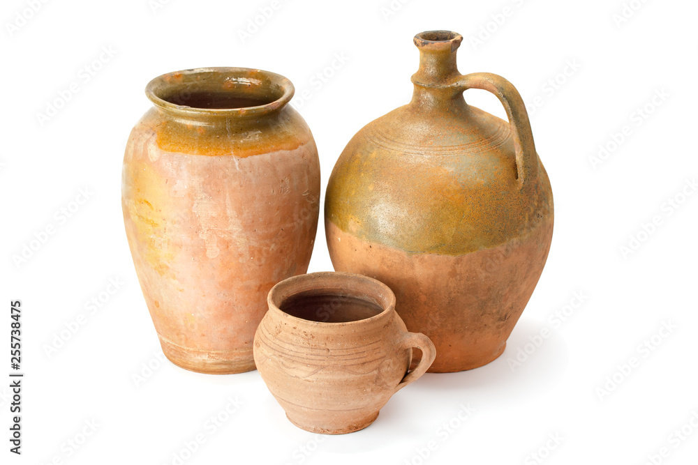 Clay old jug handmade. Clay old jug handmade.