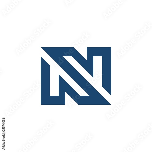 N logo abstract template