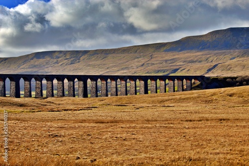 Yorkshire Dales Ribblehead viaduct weather cloudy 