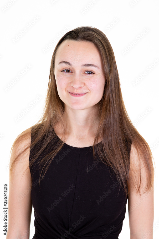 Beauty portrait of female face with natural skin Beauty portrait of female face with natural skin