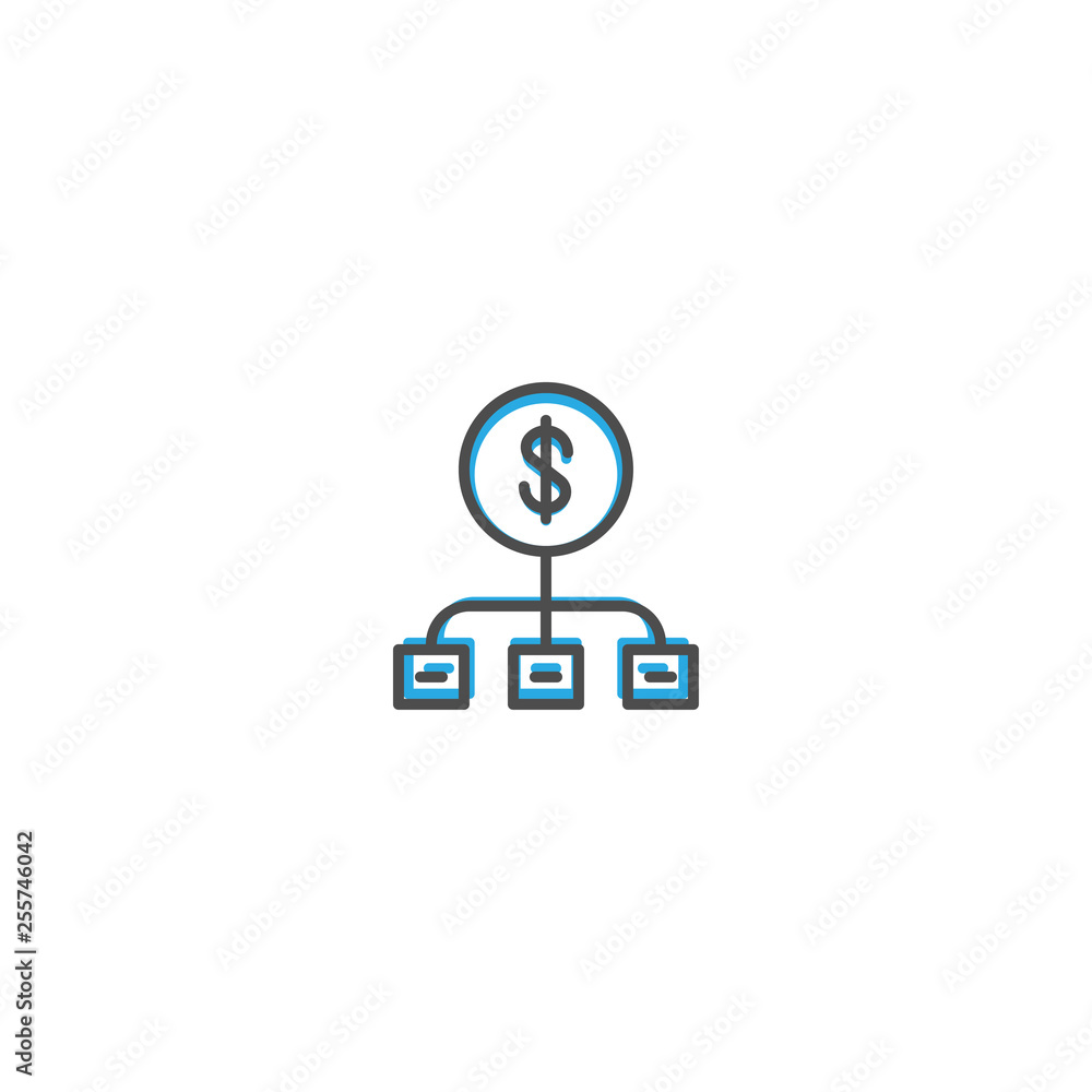 Diagram icon design. Marketing icon line vector illustration Diagram icon design. Marketing icon line vector illustration