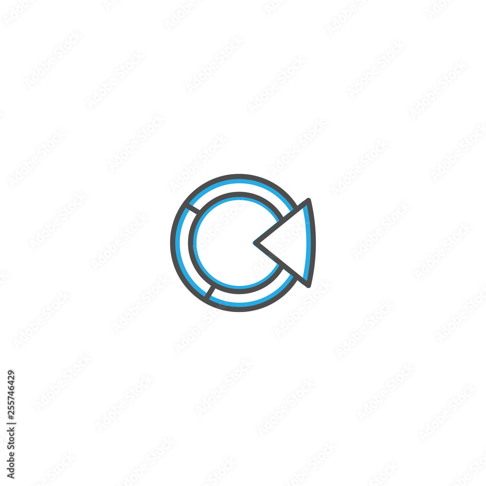 Diagram icon design. Marketing icon line vector illustration Diagram icon design. Marketing icon line vector illustration
