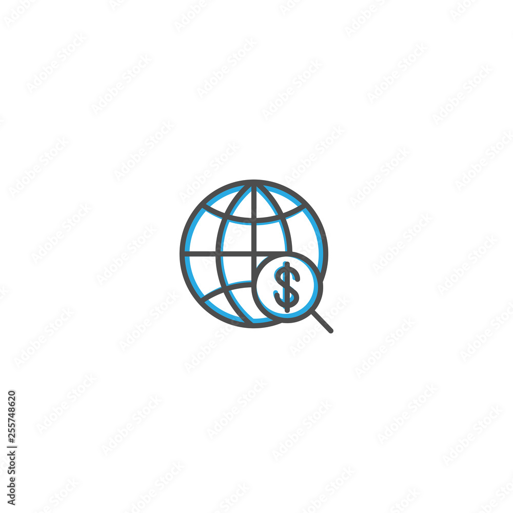 Internet icon design. Marketing icon line vector illustration Internet icon design. Marketing icon line vector illustration