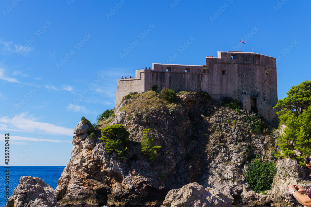 Dubrovnik, Croatia. The fortress walls of Dubrovnik September 2018.