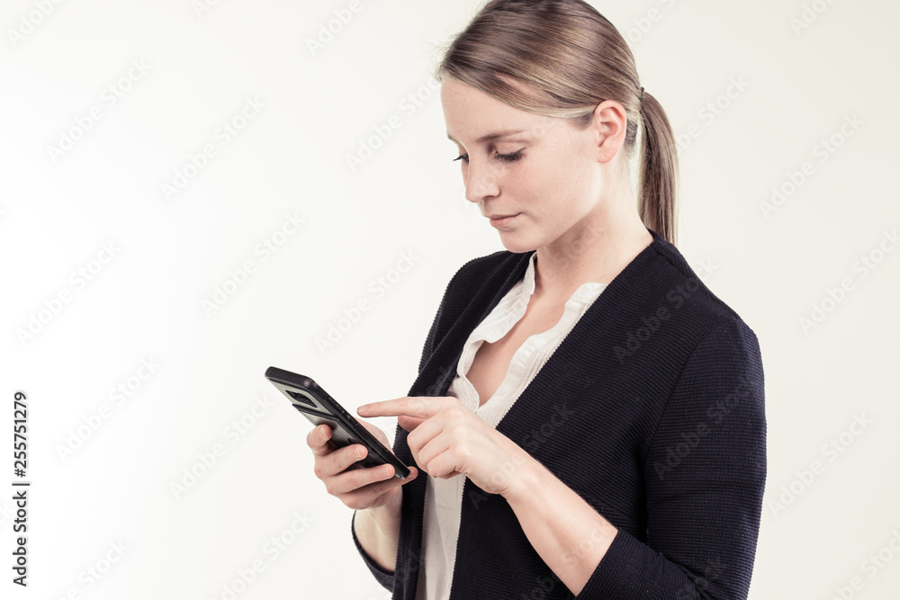 a successful business girl in a office a successful business girl in a office