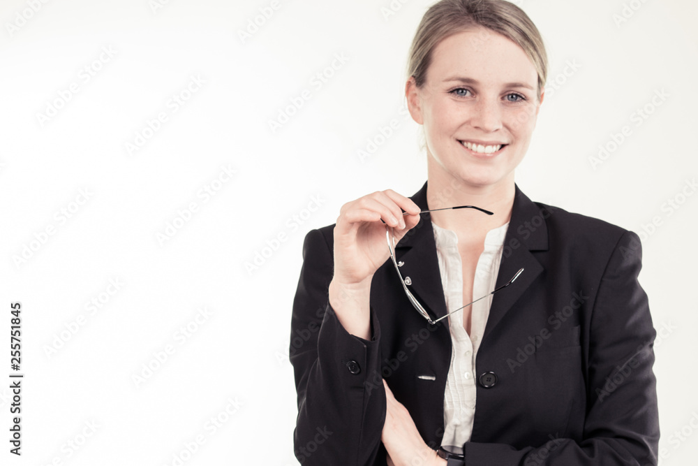 a successful business girl in a office a successful business girl in a office