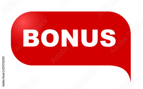 red vector banner bonus
