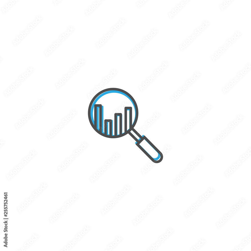 Search icon design. Marketing icon line vector illustration Search icon design. Marketing icon line vector illustration
