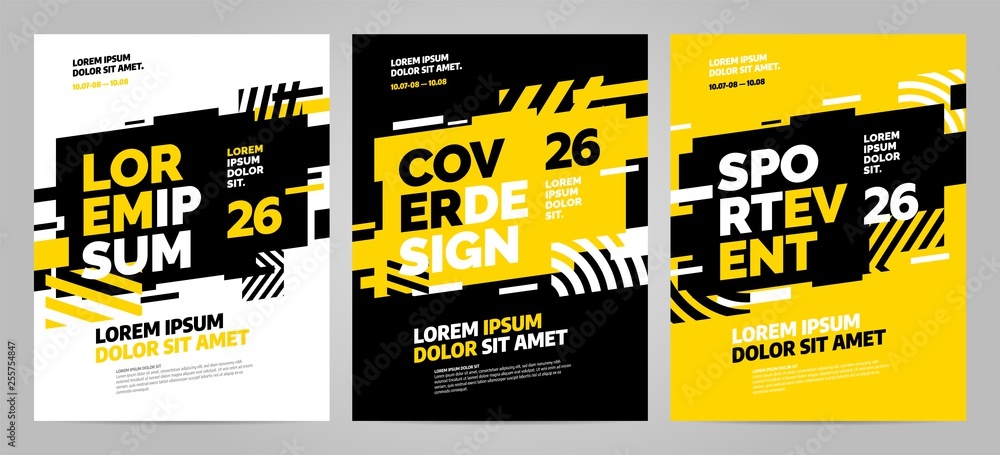 Fototapeta premium Layout design template for sport event, tournament or competition.