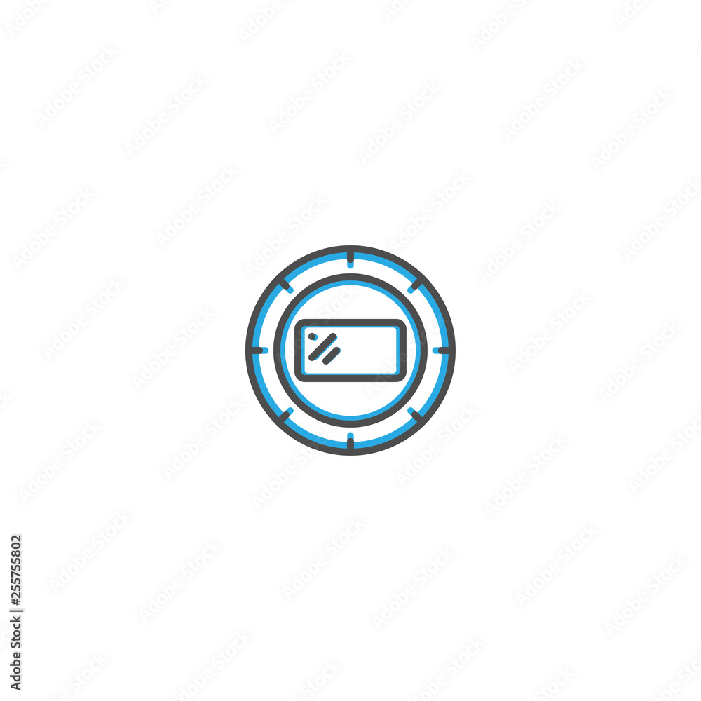 Camera flash icon design. Photography and video icon line vector illustration Camera flash icon design. Photography and video icon line vector illustration