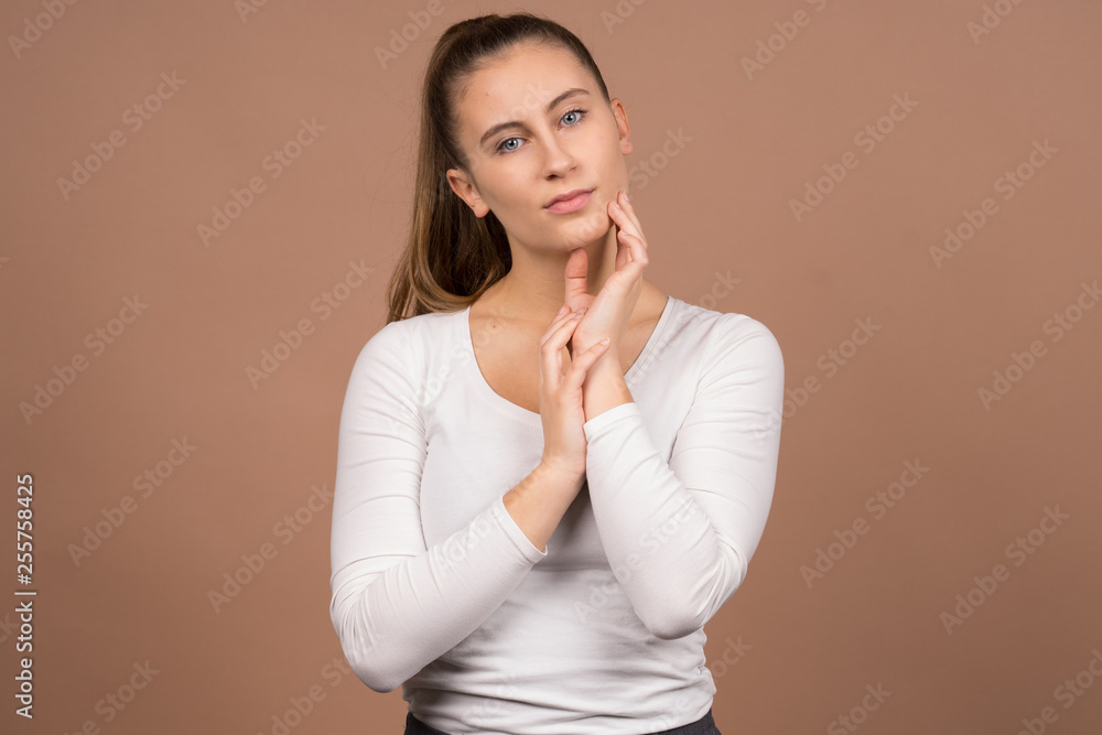a girl is very positive a girl is very positive