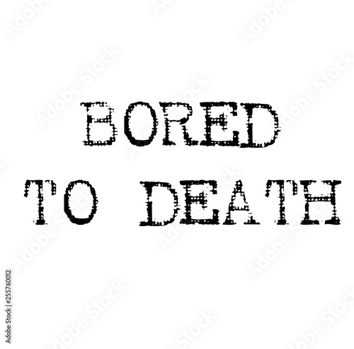 bored to death black stamp