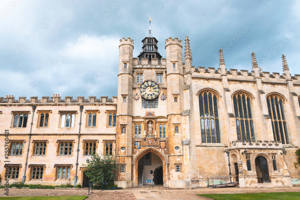 King's Gate and Chapel, Trinity College Great Court, University of Cambridge, England