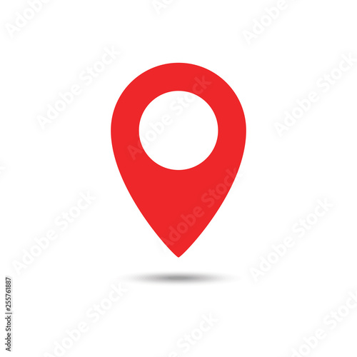 Red maps pin. Location map icon. Location pin. Pin icon vector. Free Download Red maps pin. Location map icon. Location pin. Pin icon vector. - GFXLoad