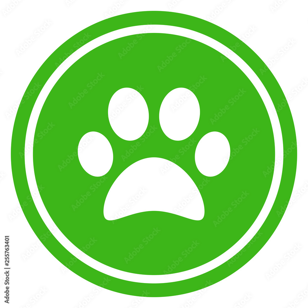 Pet friendly green icon Pet friendly green icon