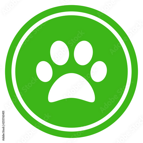 Pet friendly green icon