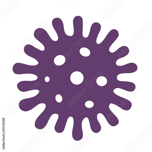 Virus microbe vector icon