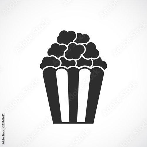 Popcorn snack vector icon