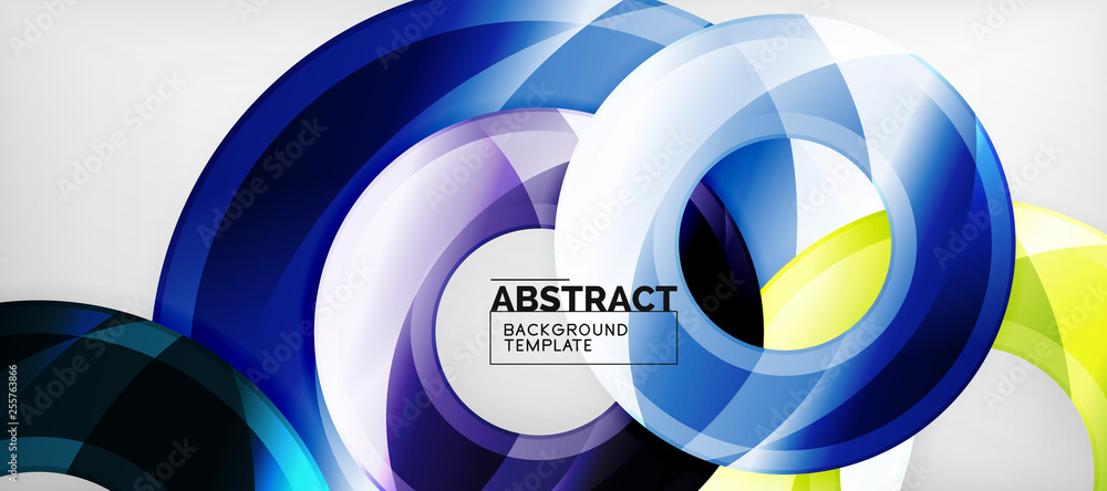 Glossy circles geometric background Glossy circles geometric background