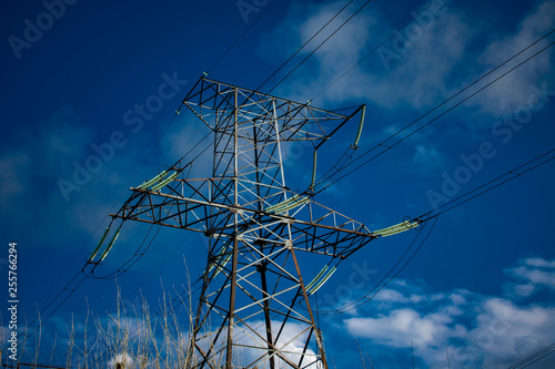 Power lines. Power equipment of electrical stations.