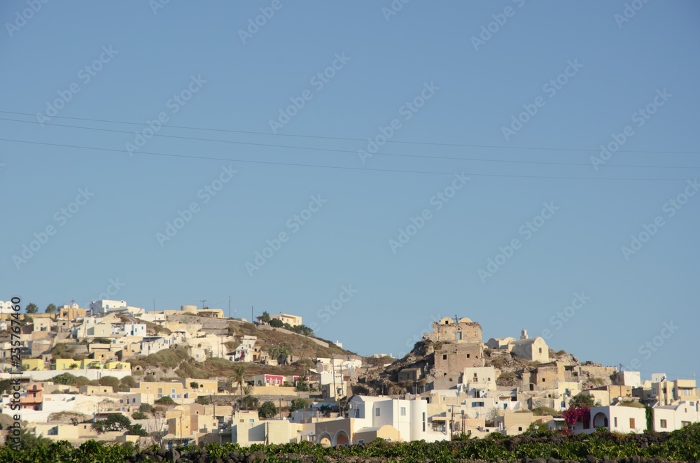 Oia, the beautiful town on Santorini island 