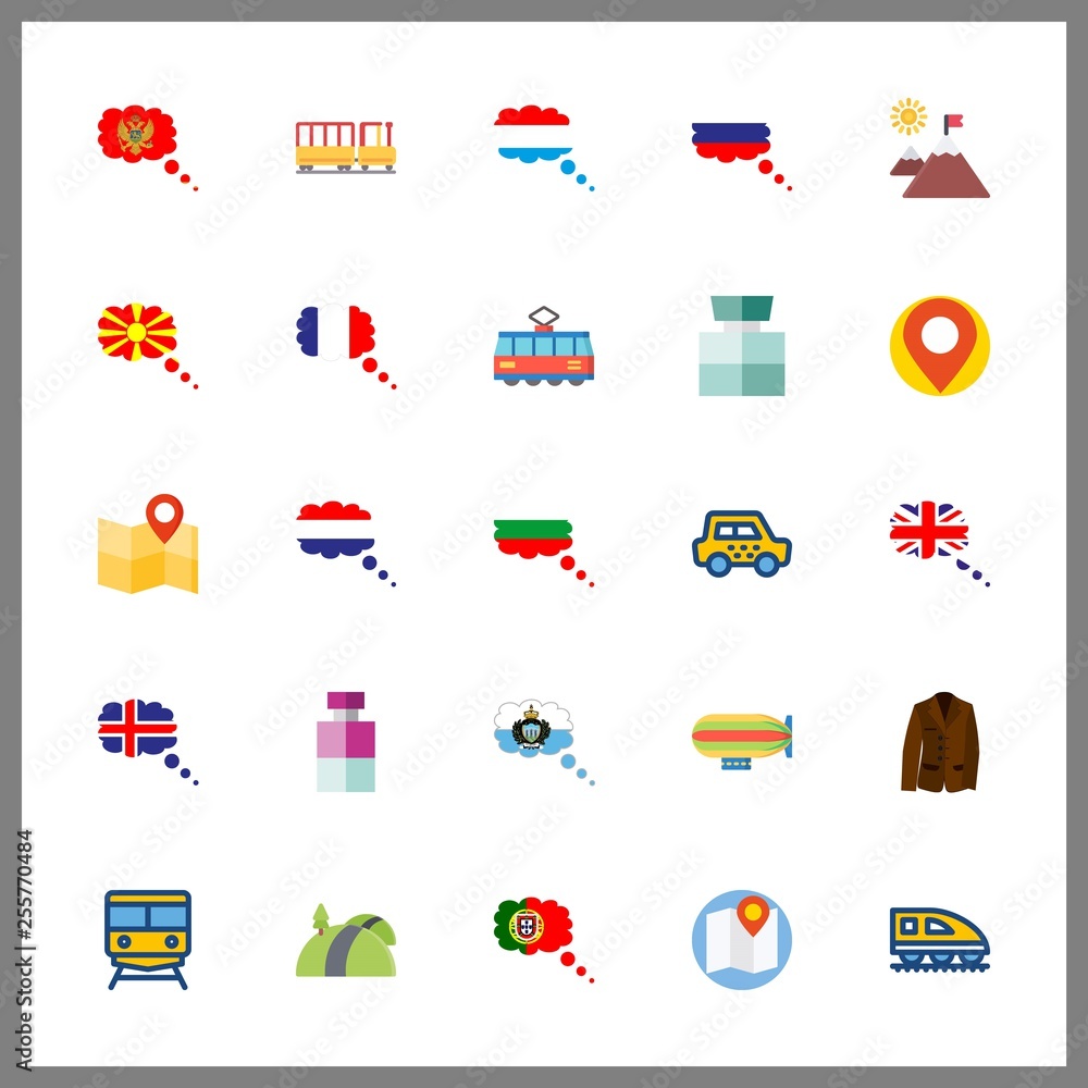 25 europe icon. Vector illustration europe set. train and great britain icons for europe works 25 europe icon. Vector illustration europe set. train and great britain icons for europe works