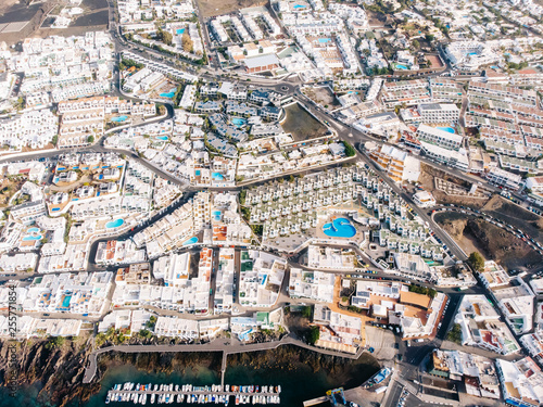 Aerial View Puerto Del Carmen, Canary Islands, Spain