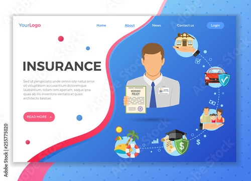 Insurance Services Landing Page