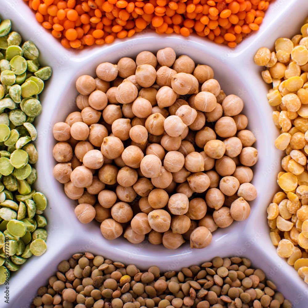 Colorful mix from different beans, legumes, peas, lentils. Colorful mix from different beans, legumes, peas, lentils.