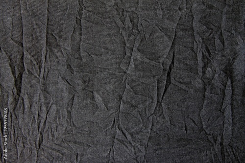 gray wrinkled and pleated fabric can be used as background