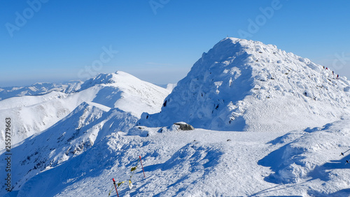 View from the Chopok mountain  the highest peak of Low Tatras  Jasna  Slovakia