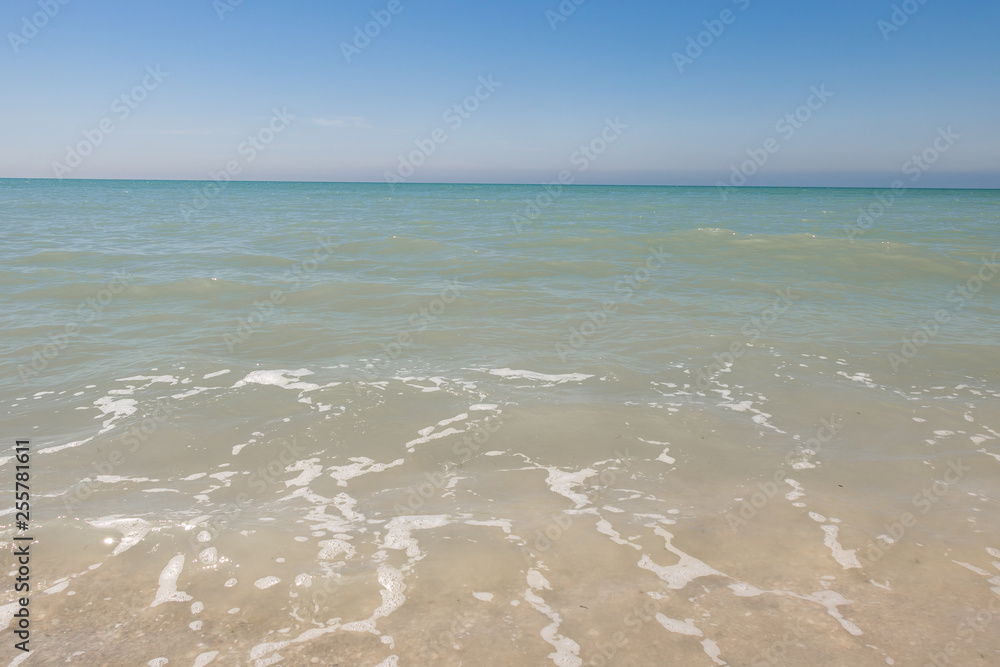 Clear skies above the Gulf of Mexico from Florida beach Clear skies above the Gulf of Mexico from Florida beach