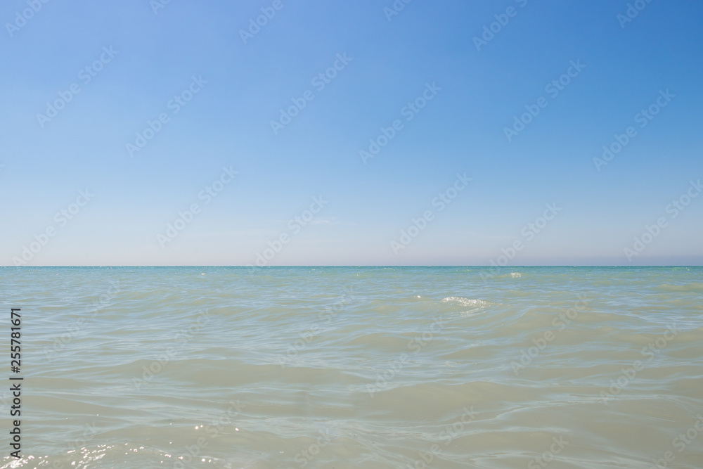 Clear skies above the Gulf of Mexico from Florida beach Clear skies above the Gulf of Mexico from Florida beach