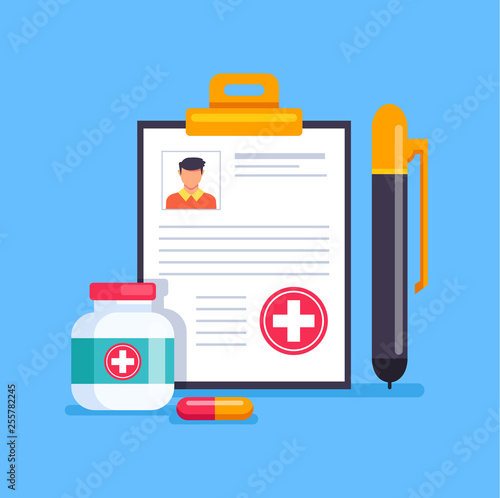 Medicine health care vector flat cartoon graphic design isolated icon illustration