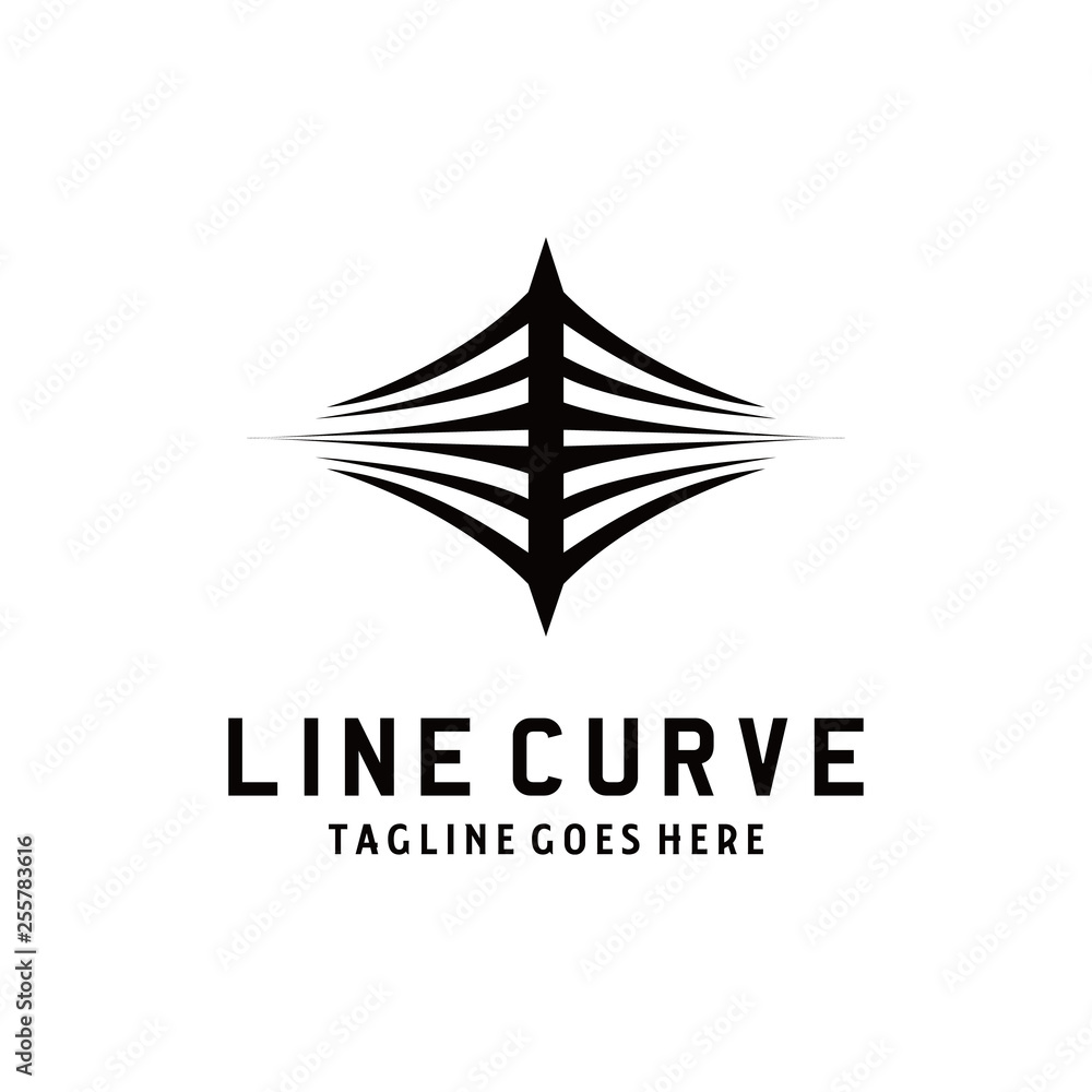 Curve Logo / Line Icon / Classic Symbol Design Inspiration Curve Logo / Line Icon / Classic Symbol Design Inspiration