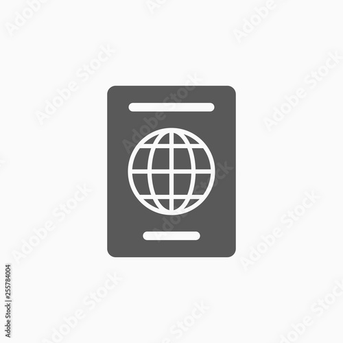passport icon, passport vector