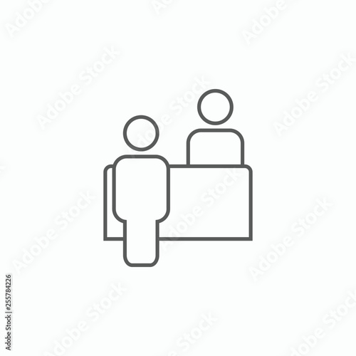 customer service desk icon