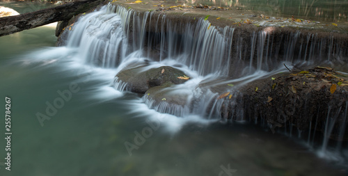 waterfall in forest Thailand © anatskwong