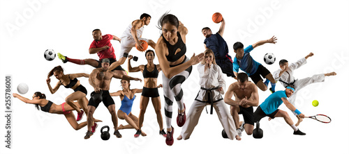 Huge multi sports collage athletics, tennis, soccer, basketball, etc © Andrey Burmakin