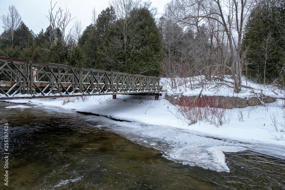 river in winter