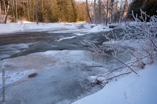 river in winter