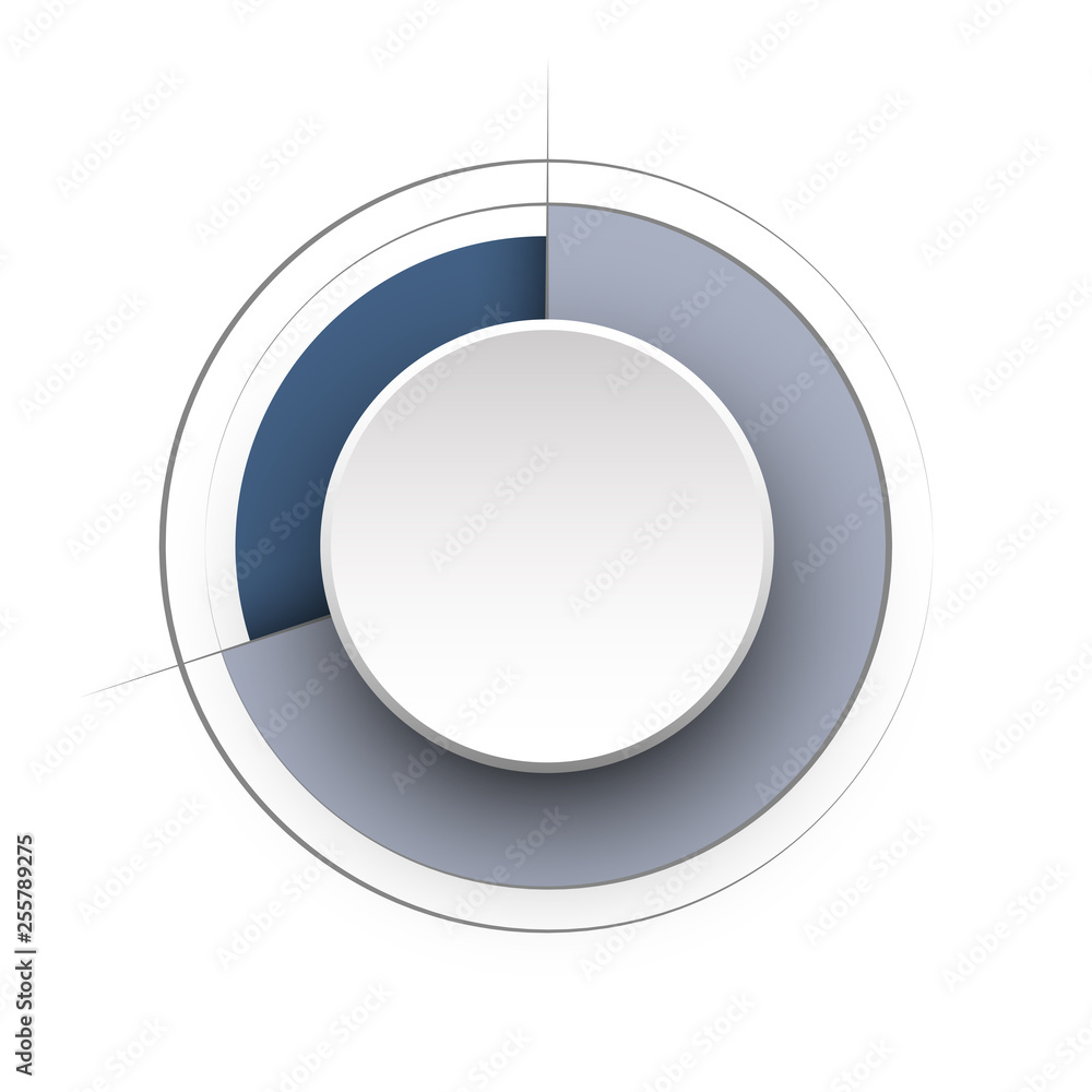 Business colorful pie chart template with big circle in the center. Background for your documents, web sites, reports, presentations and infographics Business colorful pie chart template with big circle in the center. Background for your documents, web sites, reports, presentations and infographics