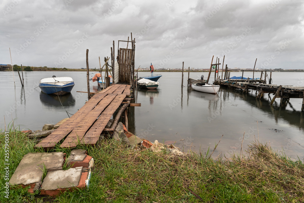 Portuguese Fishing Boats on the Boco River