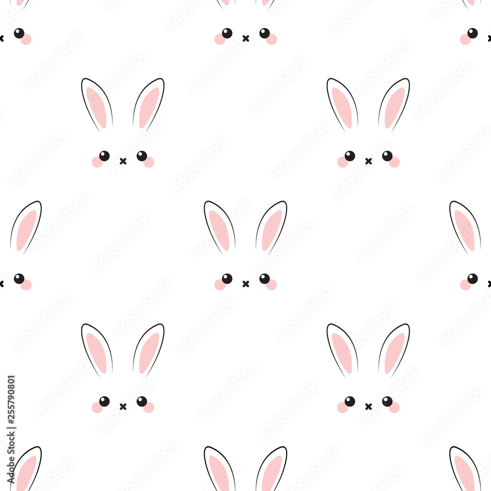 Obraz premium Cute rabbit pattern