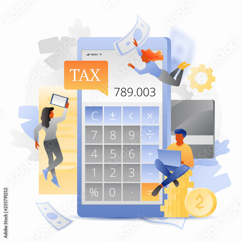 Income Tax Calculation Concept