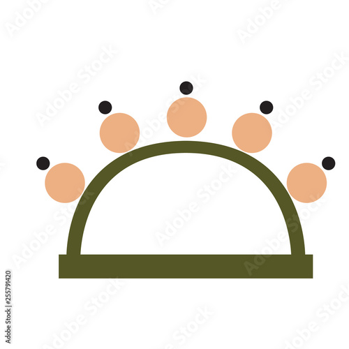 tambourine flat illustration