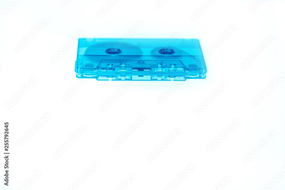 Trendy retro audio cassette tape neon isolated Trendy retro audio cassette tape neon isolated