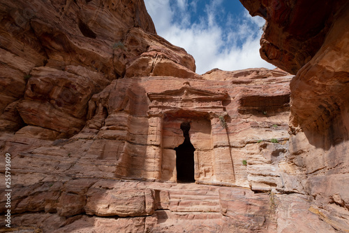 Lion Triclinium in Petra Jordan photo